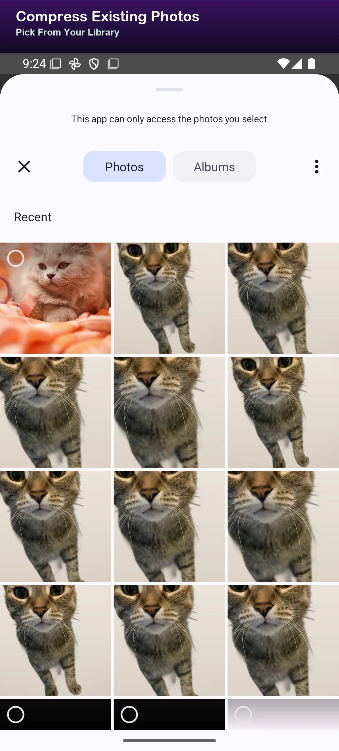 Apricamera 100KB Compress Cam screenshot